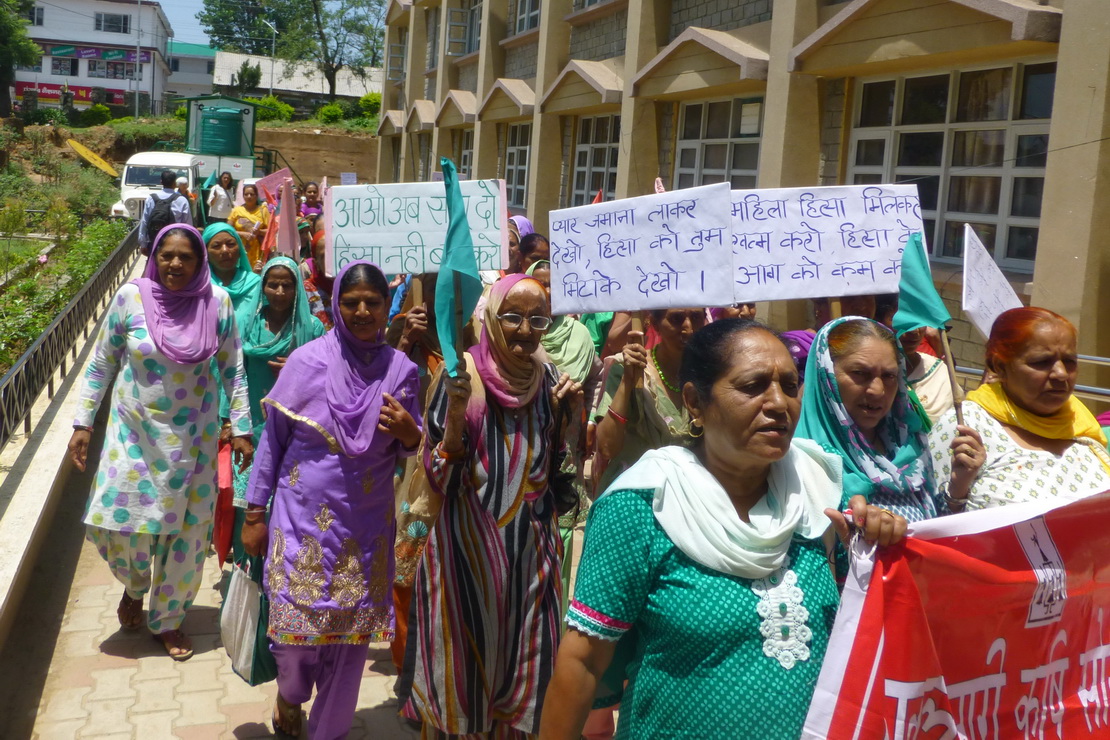 Demonstation für Frauenrechte
