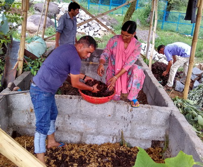 Kompostierung - zur Verfügung gestellt von Nishtha Indien