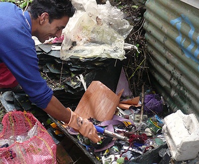 Mülltrennung in Indien - zur Verfügung gestellt von Nishtha Indien