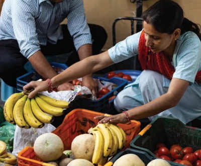 Obstverteilung - zur Verfügung gestellt von Nishtha Indien